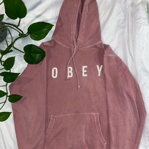 super cute distressed obey hoodie